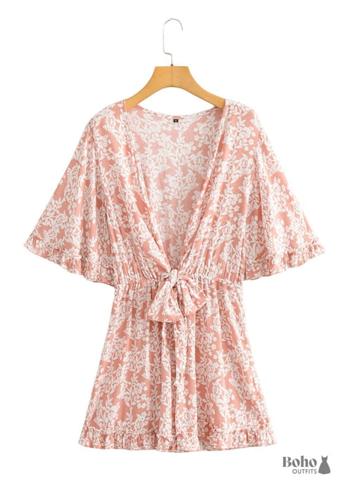 Boho Romper Mini Summer Dress Teagan